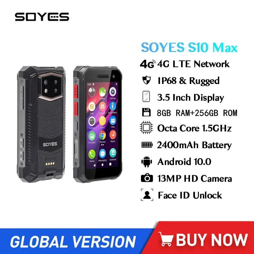 SOYES S10 Ƽ ̴  4G Ʈ, 3.5 ġ ġ ũ, Ÿھ, 6GB, 8GB + 256GB, ȵ̵ 10 ޴,  ID, NFC  